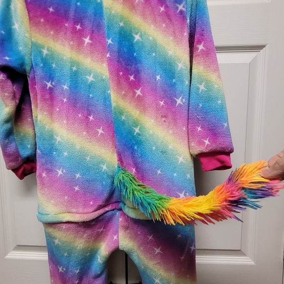 Rainbow Unicorn One Piece Pajama/Costume - Picture 5 of 10
